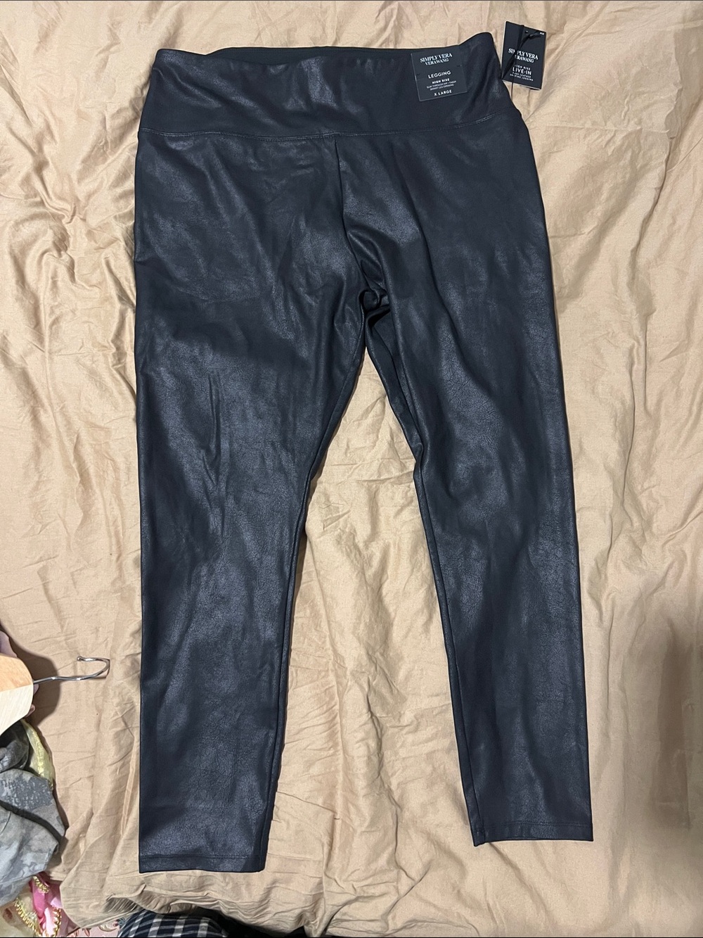 Vera Wang Coated Leggings